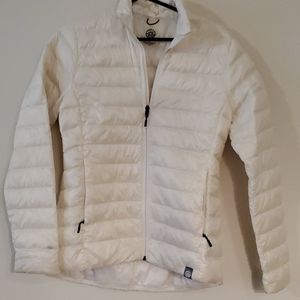 Women's white down jacket size small